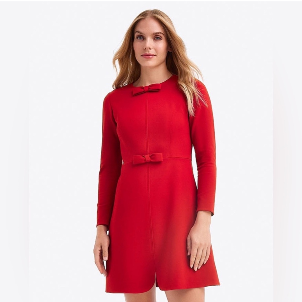 NWT Draper James Long-Sleeved Sadie Shift Dress in Ponte
